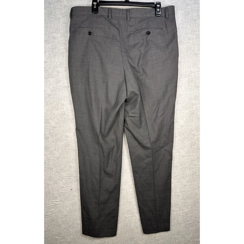 Banana Republic Performance Pant Slim Fit Grey Wool Blend  35” X 32” Trouser
